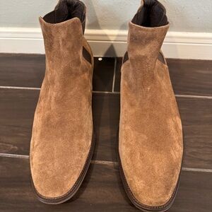 Flag LTD Men's Brown Leather Suede Chelsea Slip On Boots 12